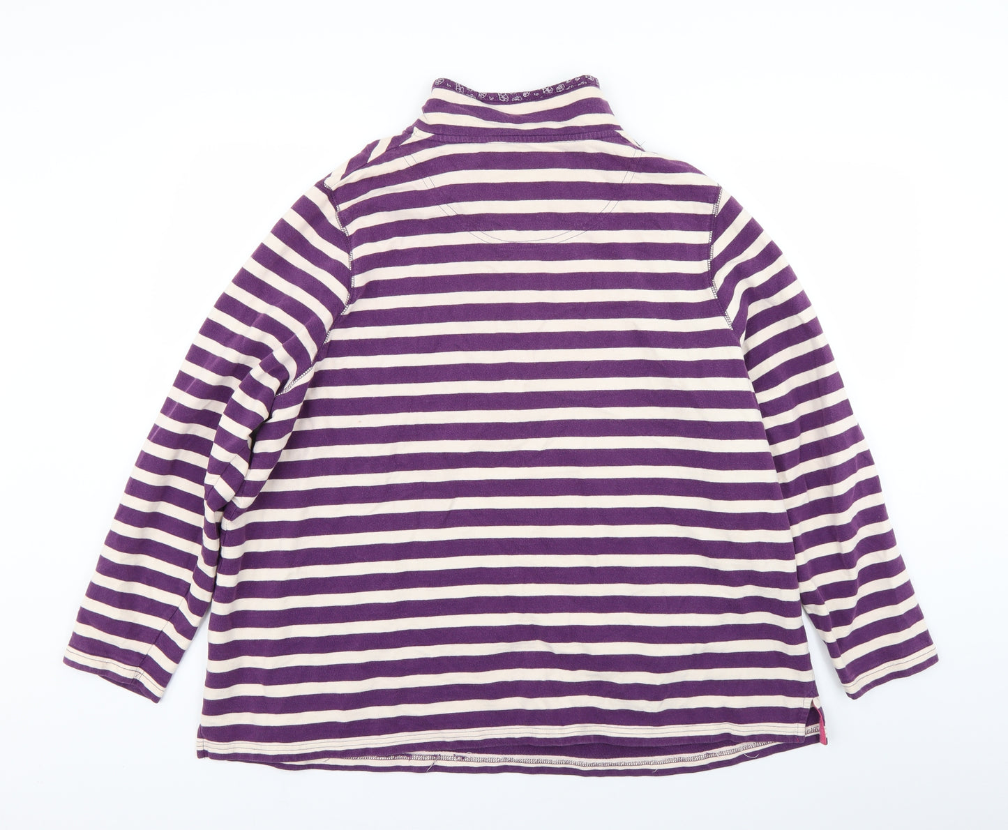 Silver Lake Womens Purple Striped  Pullover Jumper Size 22