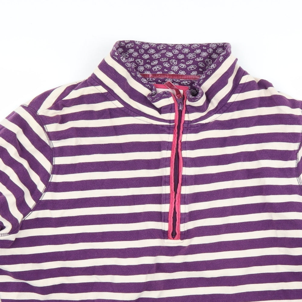 Silver Lake Womens Purple Striped  Pullover Jumper Size 22