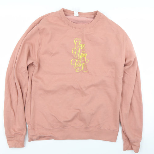 Preworn Womens Pink   Pullover Sweatshirt Size S  - Once upon a time