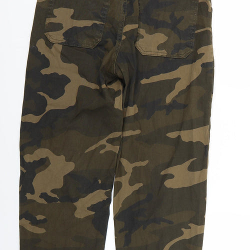 New Look Womens Green Camouflage  Trousers  Size 12 L27 in