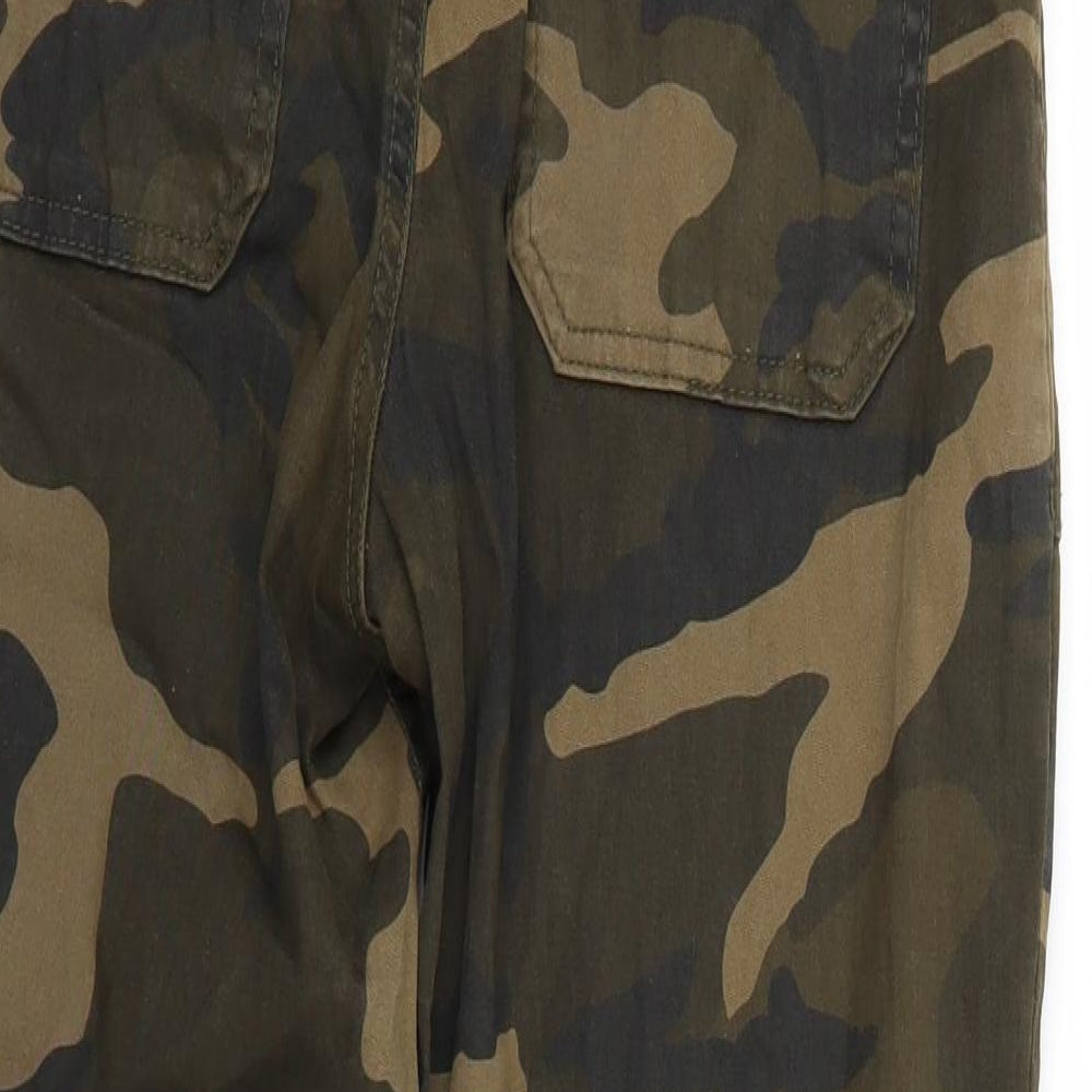 New Look Womens Green Camouflage  Trousers  Size 12 L27 in