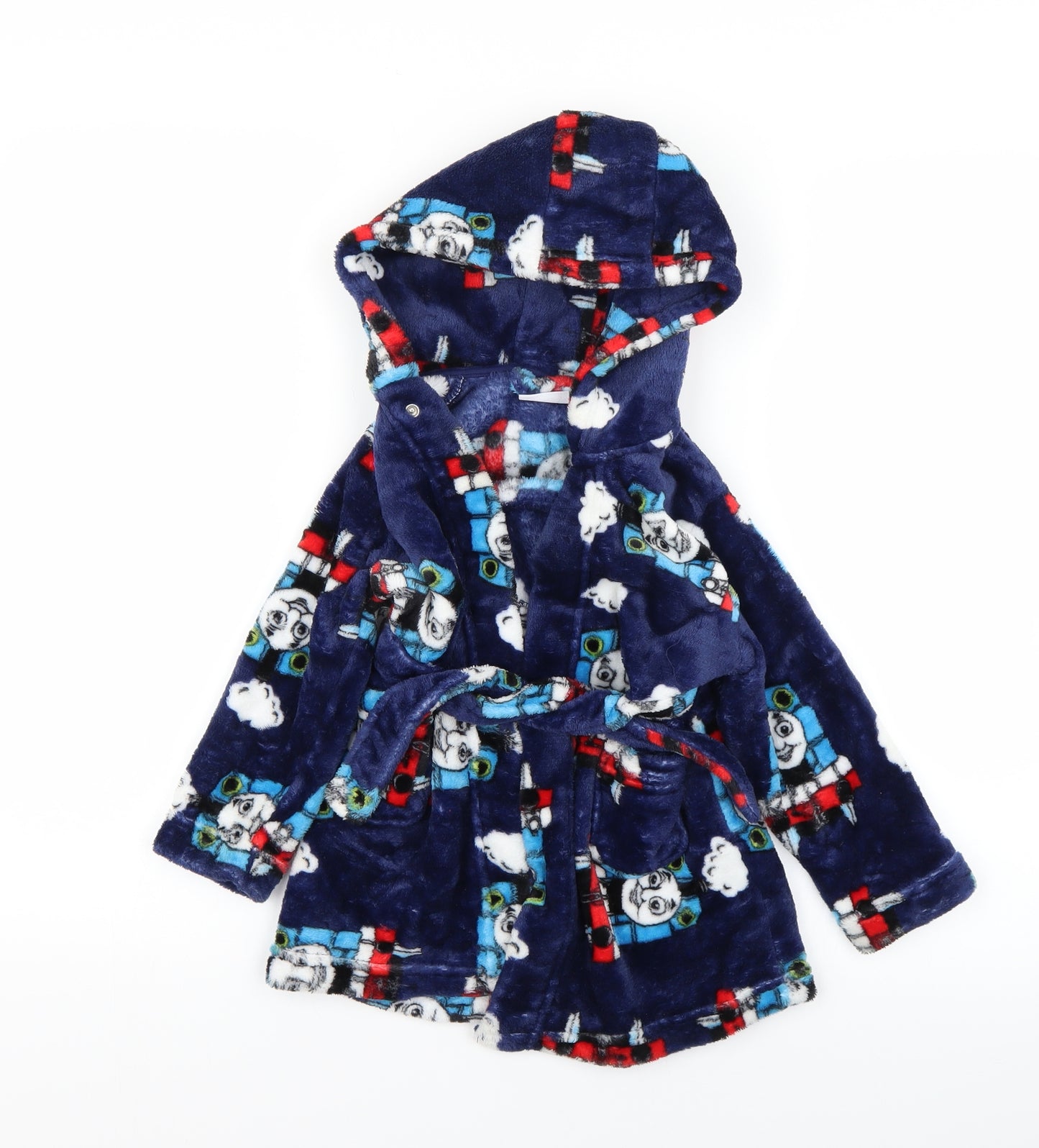 Matalan Boys Blue  Fleece  Gown Size 2-3 Years  - Thomas The Tank Engine