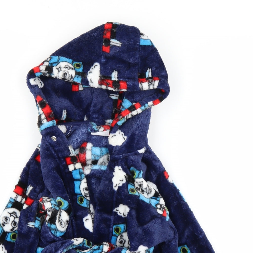 Matalan Boys Blue  Fleece  Gown Size 2-3 Years  - Thomas The Tank Engine