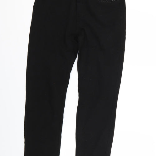 Farfalla Rosso Womens Black   Trousers  Size L L25.5 in