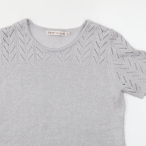 EWM Womens Silver   Basic T-Shirt Size M