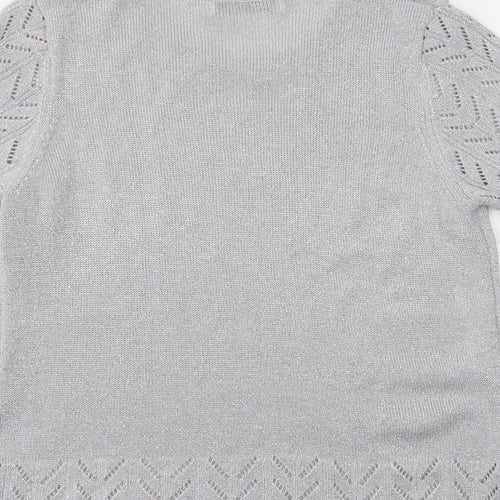EWM Womens Silver   Basic T-Shirt Size M