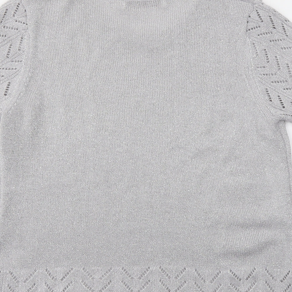 EWM Womens Silver   Basic T-Shirt Size M