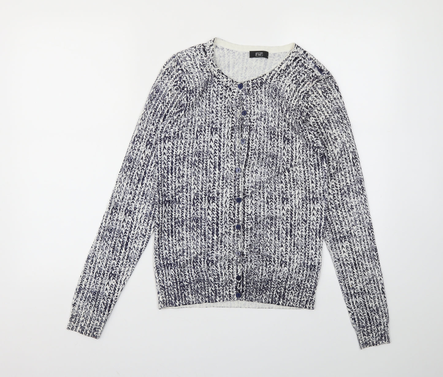 F&F Womens Blue   Cardigan Jumper Size 8