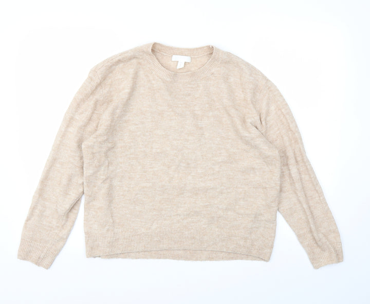 H&M Womens Beige Pullover Jumper Size S