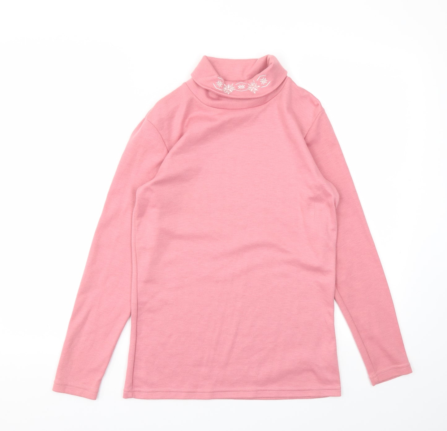 AFIBLE Womens Pink   Basic T-Shirt Size 10
