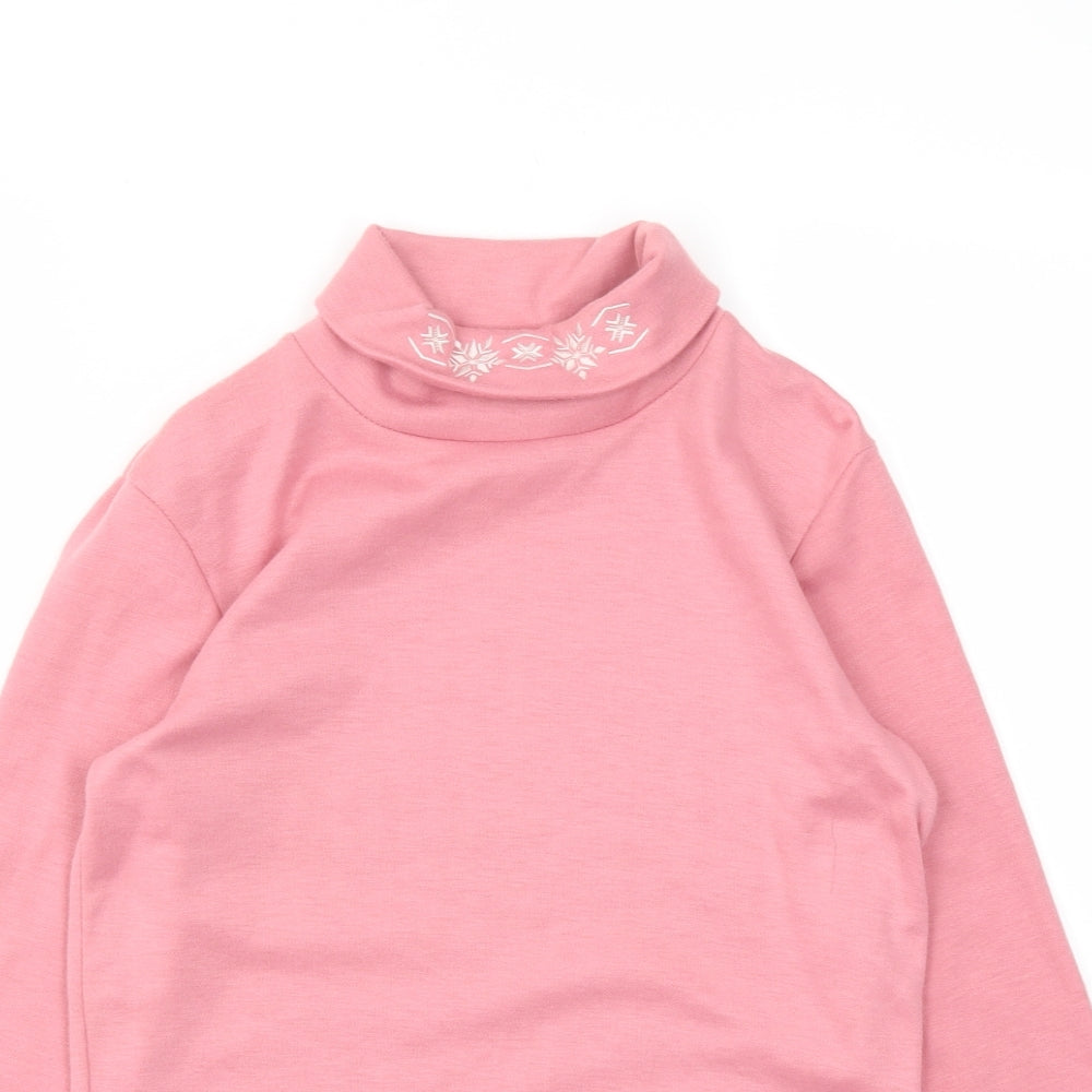 AFIBLE Womens Pink   Basic T-Shirt Size 10