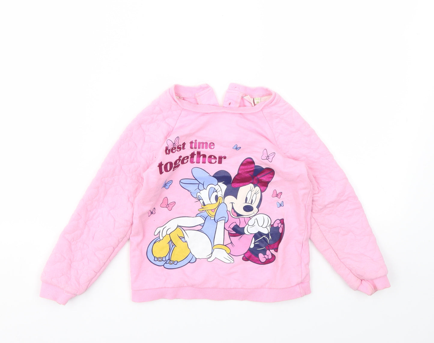 Disney Baby Girls Pink   Pullover Hoodie Size 2-3 Years
