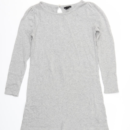 H&M Womens Grey Houndstooth  Jumper Dress  Size M