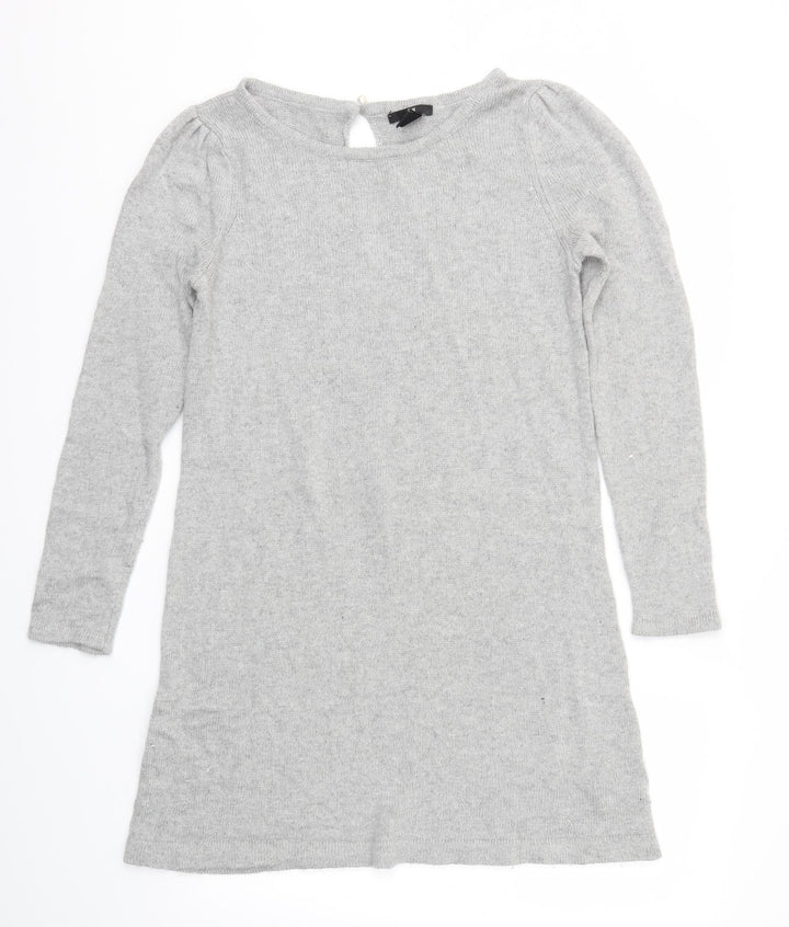 H&M Womens Grey Houndstooth  Jumper Dress  Size M