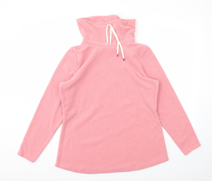 D&CO Womens Pink Houndstooth Pullover Jumper Size M