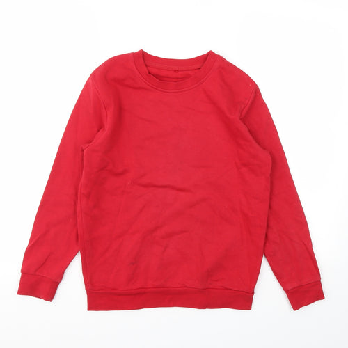 George Boys Red   Pullover Sweatshirt Size 10-11 Years