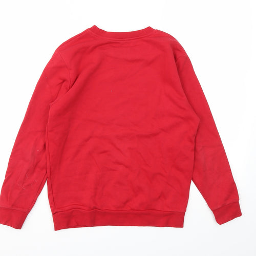 George Boys Red   Pullover Sweatshirt Size 10-11 Years