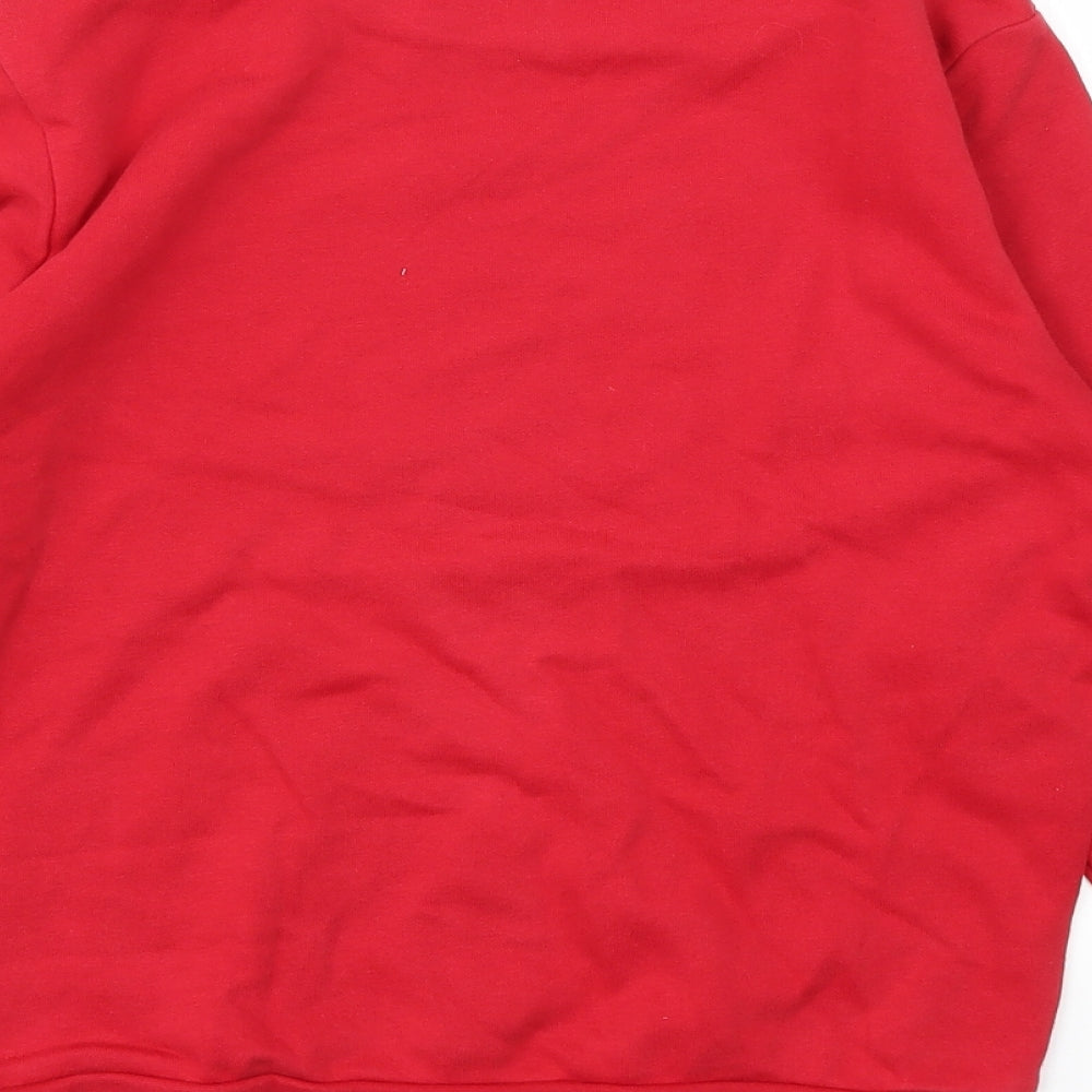 George Boys Red   Pullover Sweatshirt Size 10-11 Years