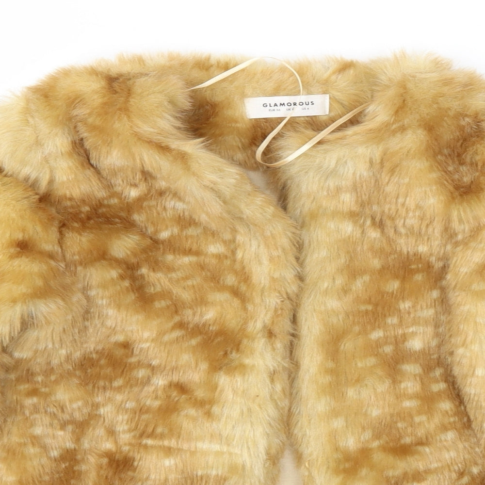 Glamorous Womens Brown   Jacket  Size 8