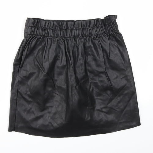 H&M Womens Black   A-Line Skirt Size 6  - Stretch waistband