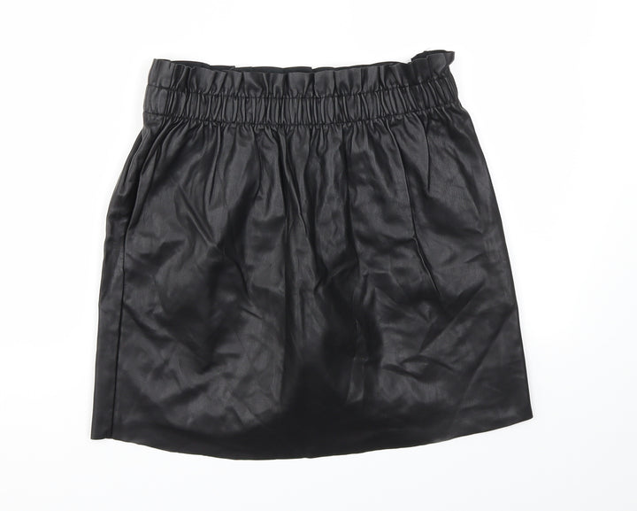 H&M Womens Black A-Line Skirt Size 6 - Stretch waistband
