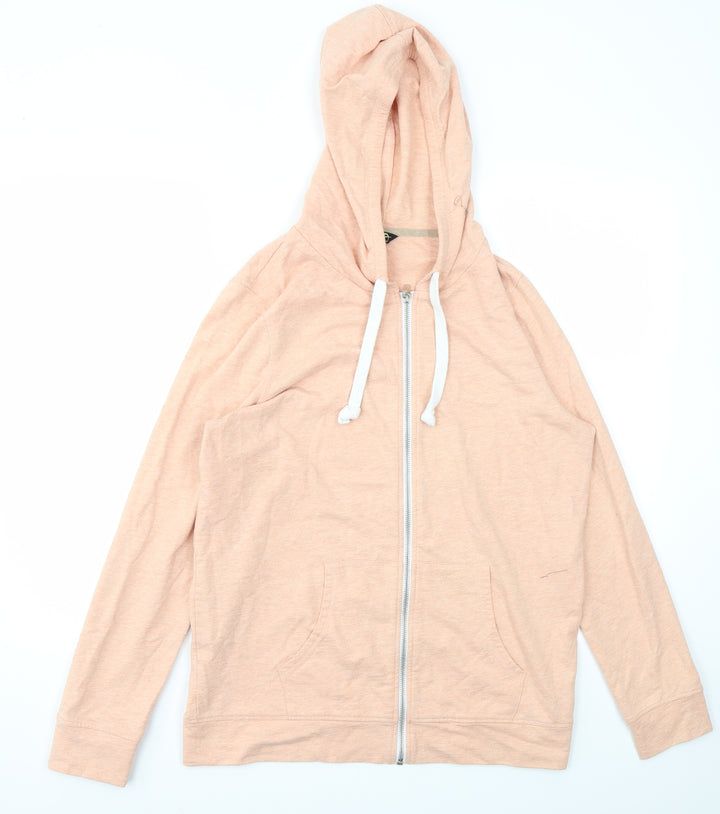 F&F Womens Orange Full Zip Jumper Size M
