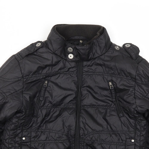 LITTLE UNIT Boys Black   Basic Coat Coat Size 9 Years