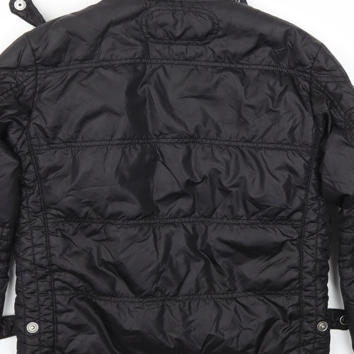 LITTLE UNIT Boys Black   Basic Coat Coat Size 9 Years