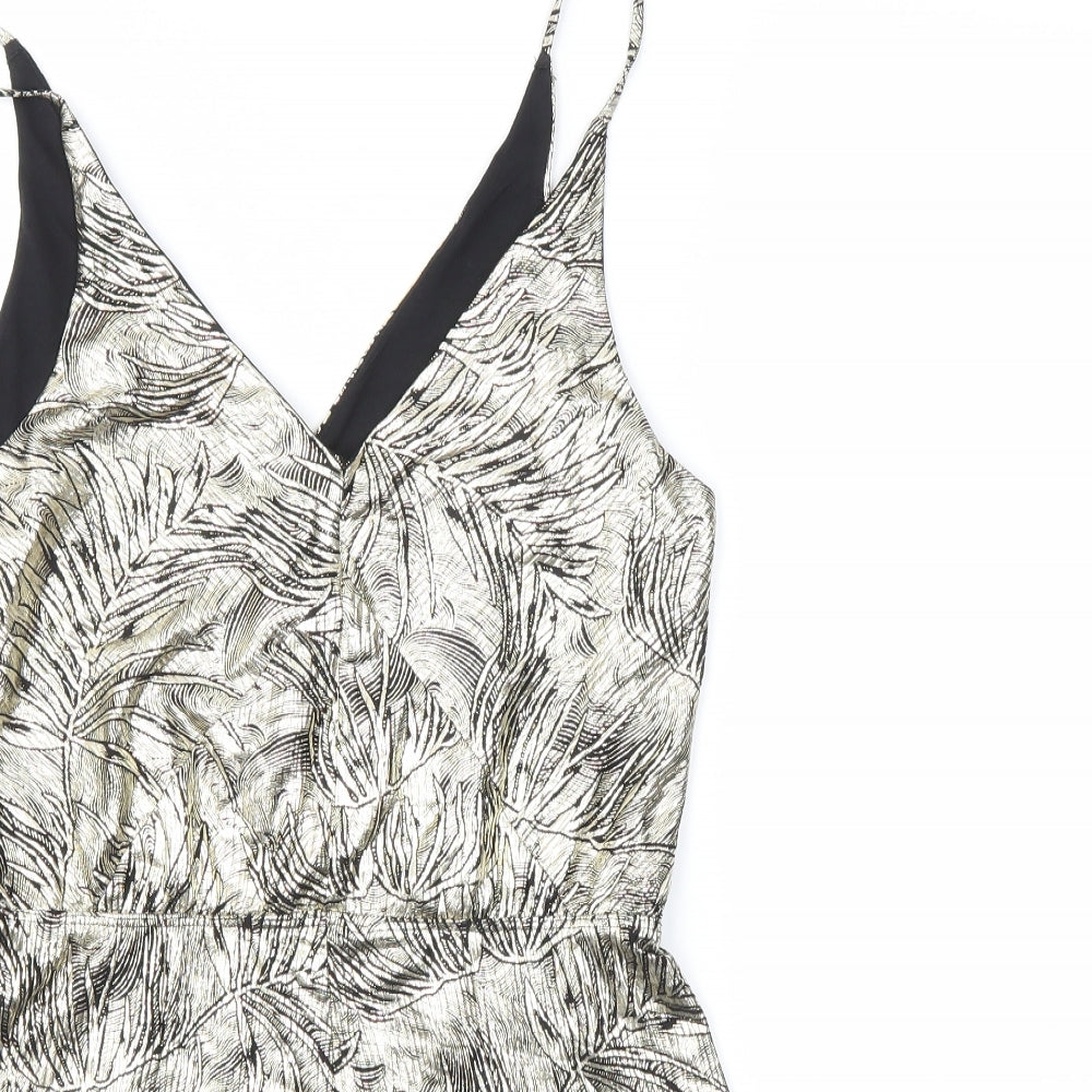 TOPSHOP  Womens Gold   Jumpsuit One-Piece Size 10