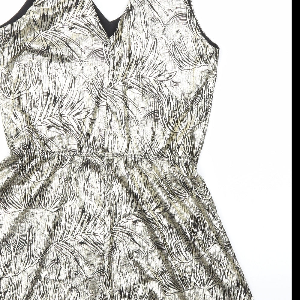 TOPSHOP  Womens Gold   Jumpsuit One-Piece Size 10