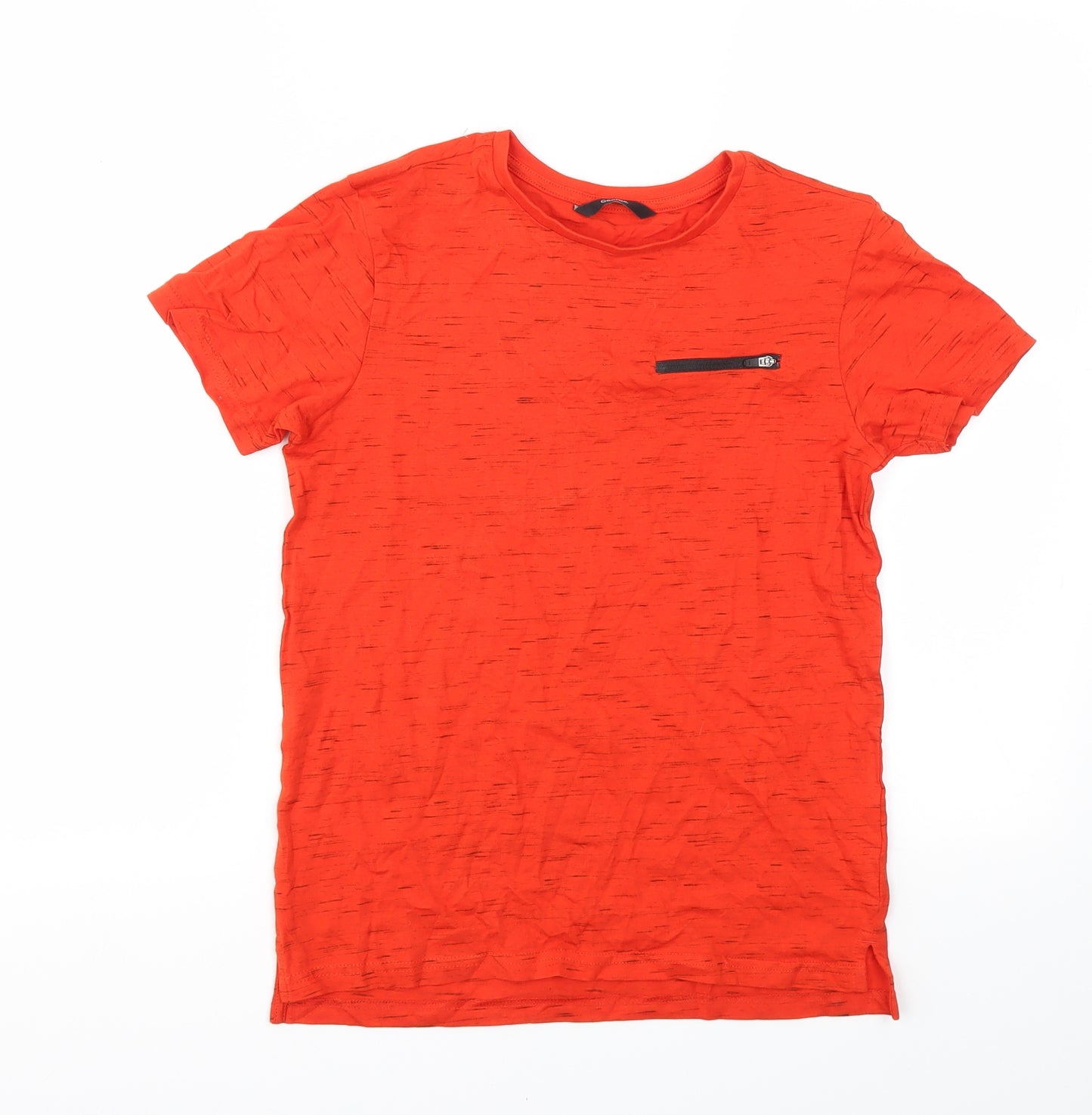 George Boys Red   Basic T-Shirt Size 10-11 Years
