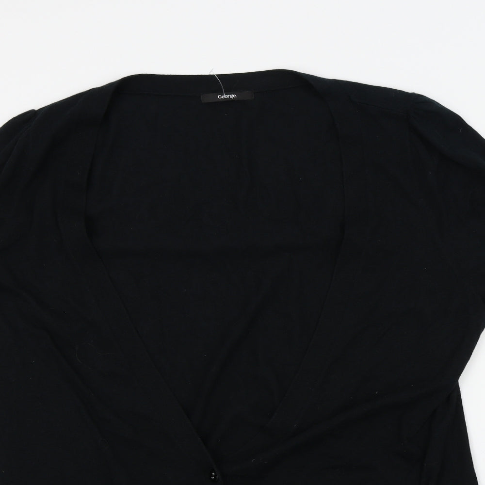 George Womens Black   Cardigan Jumper Size 22