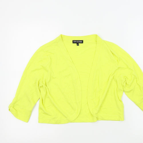 Debenhams Womens Yellow   Cardigan Jumper Size 14