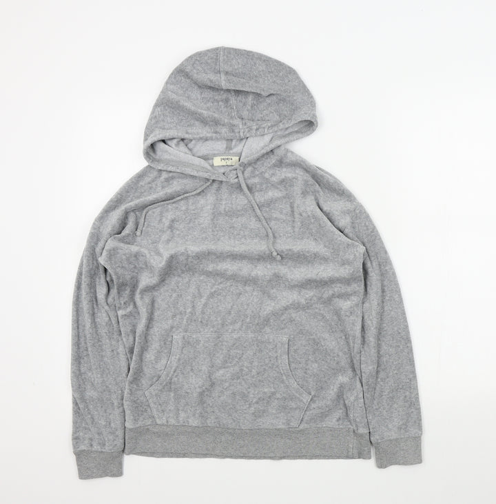 Papaya Womens Grey Colourblock Pullover Hoodie Size S