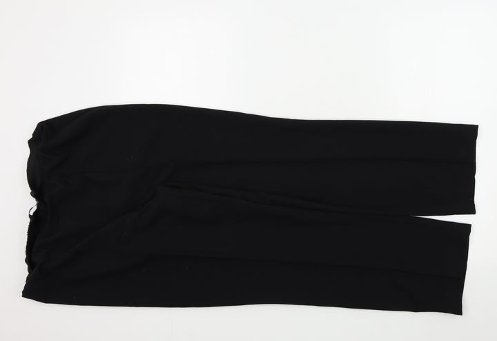 BM Womens Black Trousers Size 12 L26 in