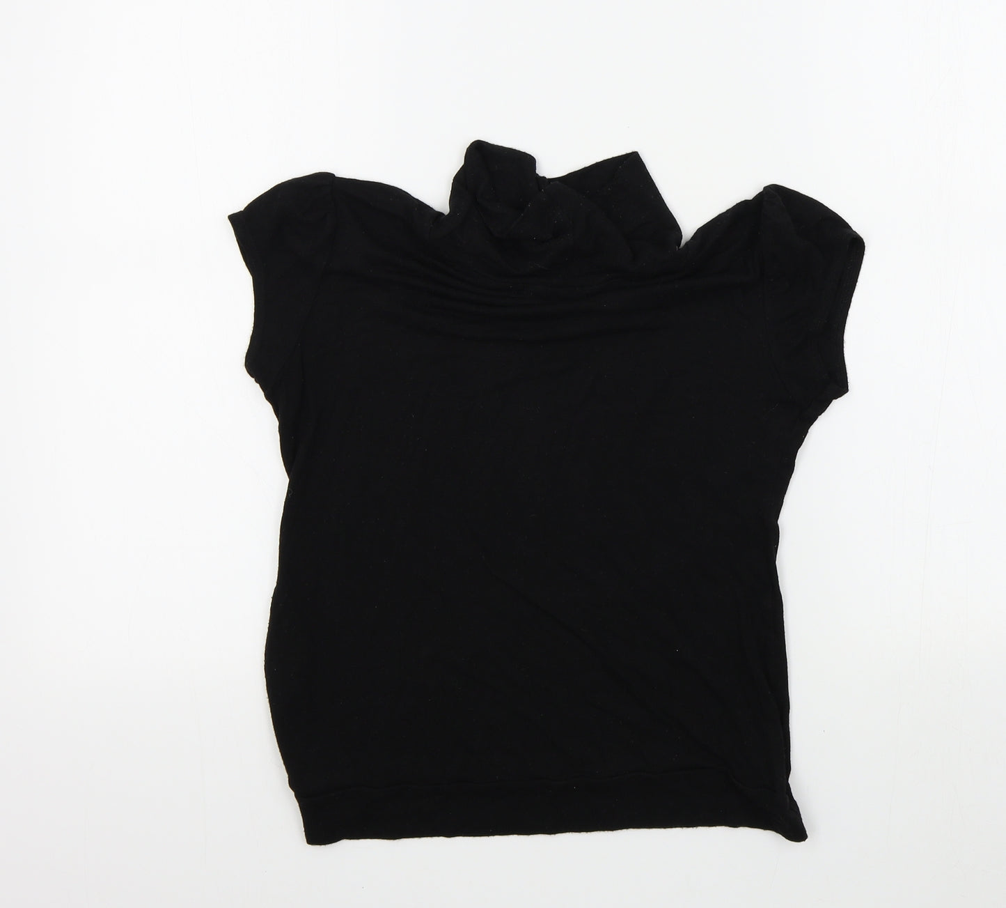 Hotdog Womens Black Colourblock  Basic T-Shirt Size M