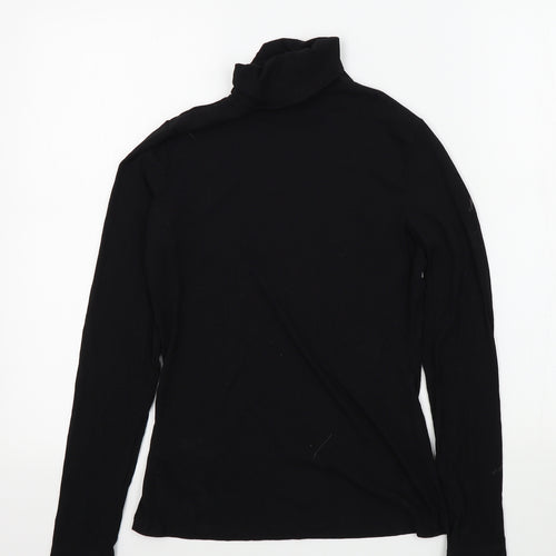 H&M Womens Black Colourblock  Basic T-Shirt Size M