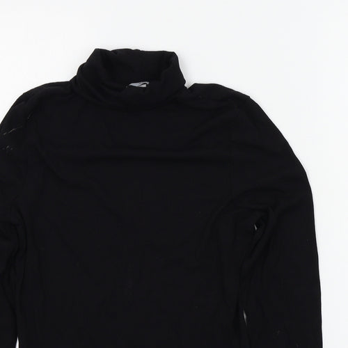 H&M Womens Black Colourblock  Basic T-Shirt Size M