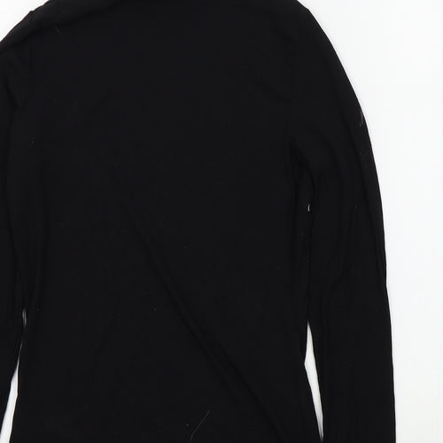 H&M Womens Black Colourblock  Basic T-Shirt Size M