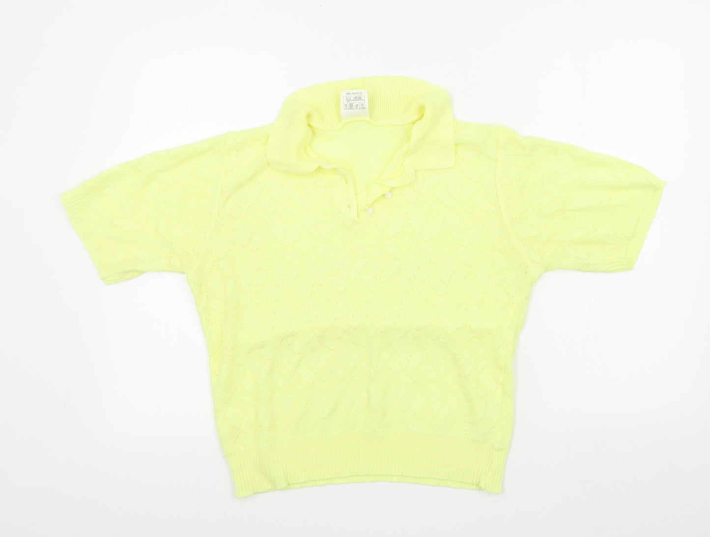 CARLYLE Womens Yellow   Pullover Jumper Size M