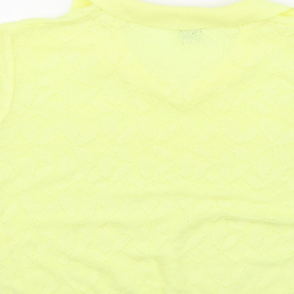 CARLYLE Womens Yellow   Pullover Jumper Size M