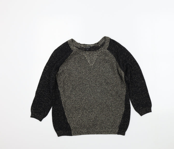 River Island Womens Black Pullover Jumper Size 6
