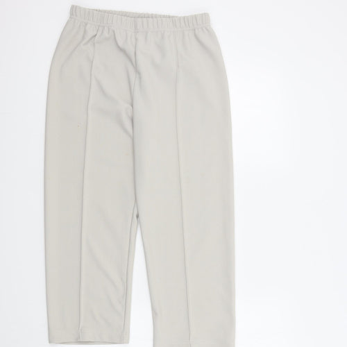 AFIBEL Womens Beige   Trousers  Size 14 L23 in