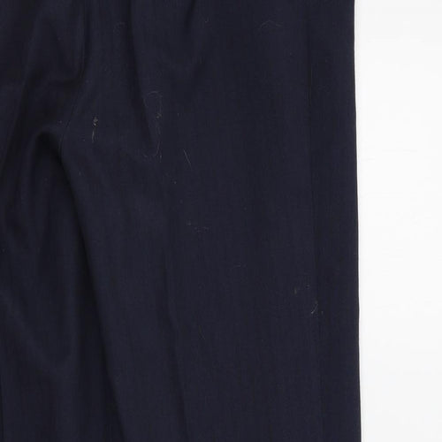 M&S Womens Blue   Trousers  Size 12 L26 in