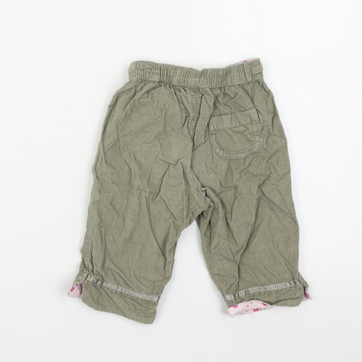 H&S Girls Green Colourblock  Jogger Trousers Size 6-9 Months
