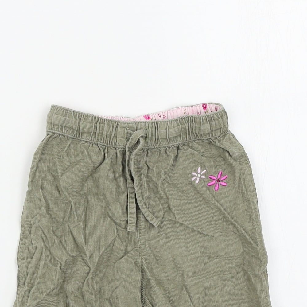 H&S Girls Green Colourblock  Jogger Trousers Size 6-9 Months