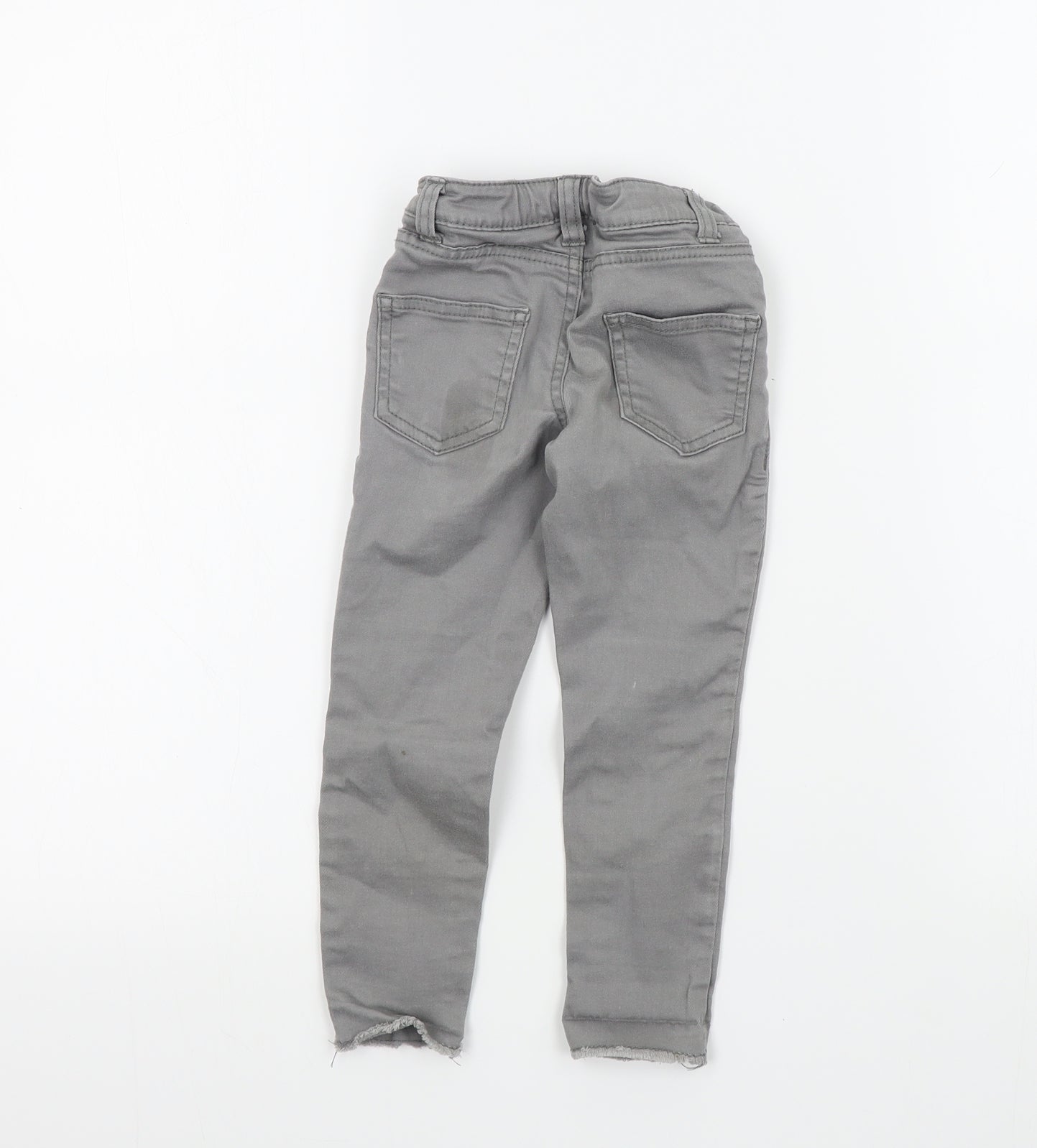 Primark Girls Grey Colourblock  Skinny Jeans Size 3-4 Years
