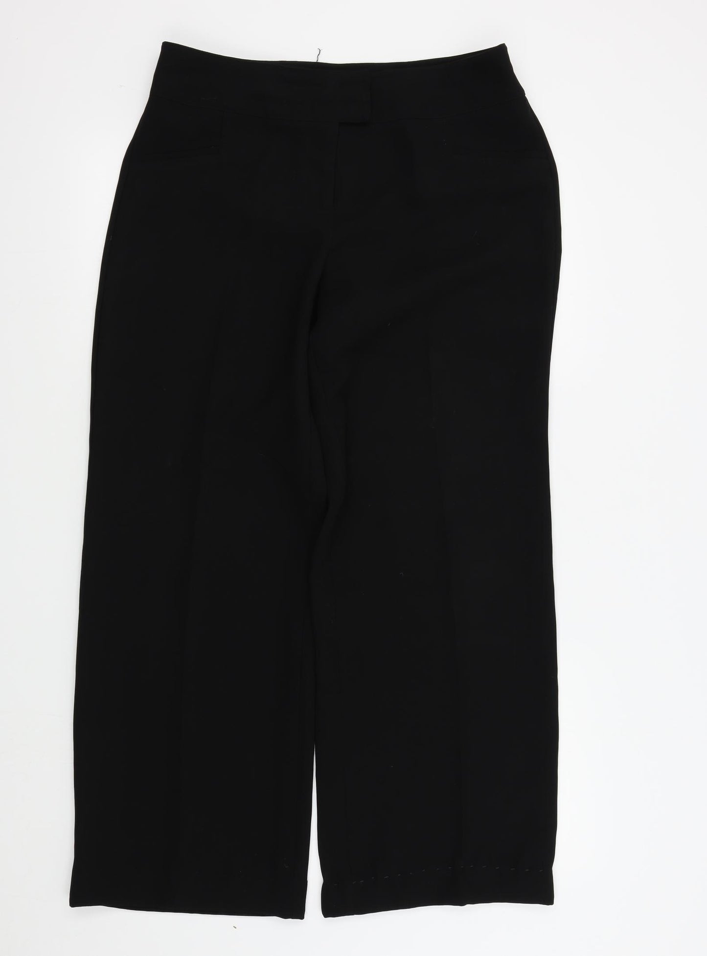 Papaya Womens Black   Trousers  Size 14 L28 in