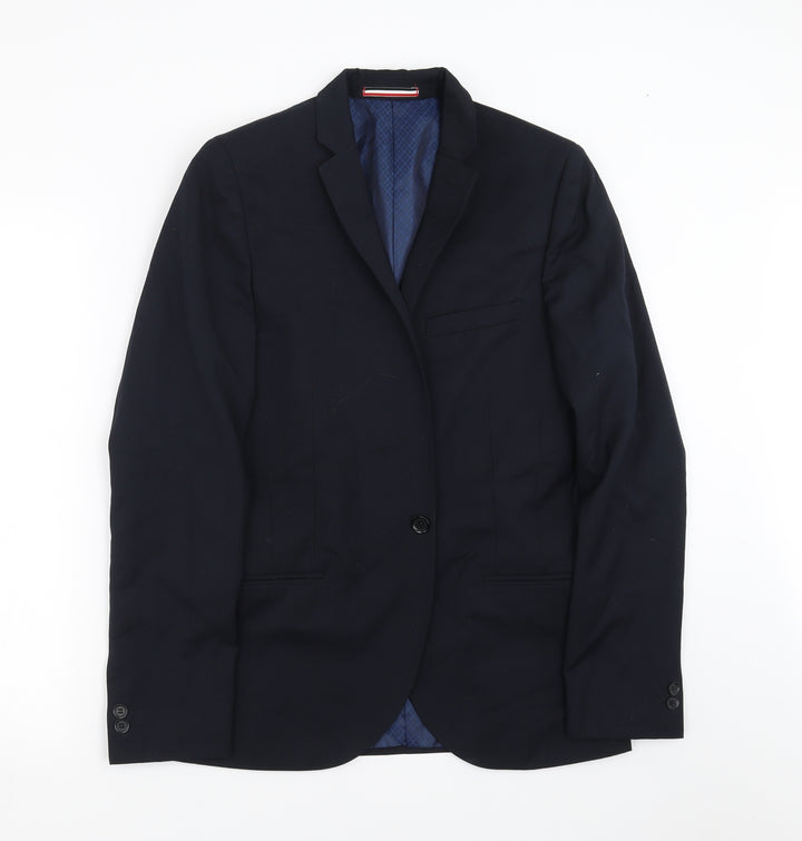 Ventuno 21 Mens Blue Jacket Suit Jacket Size 38