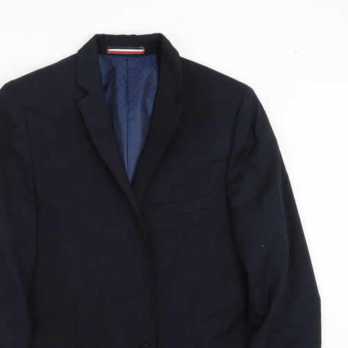 Ventuno 21 Mens Blue   Jacket Suit Jacket Size 38